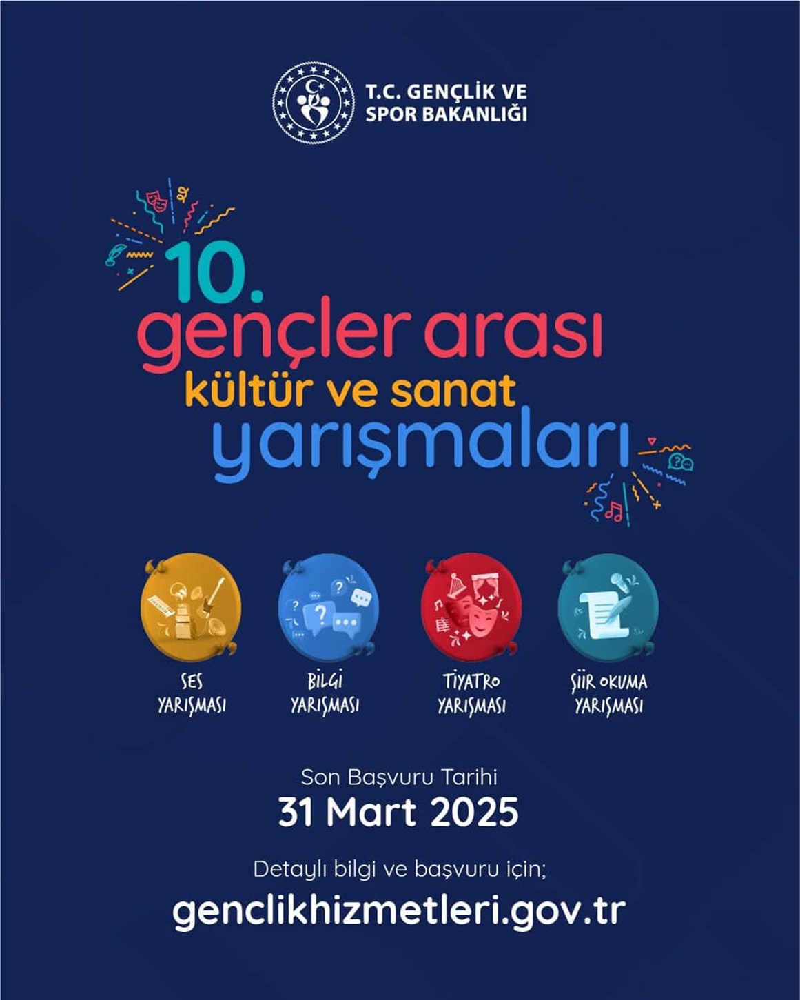 10. Gençler Arası Kültür ve Sanat Yarışmaları