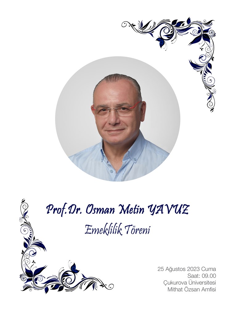 Prof. Dr. Osman Metin Yavuz Emeklilik Töreni