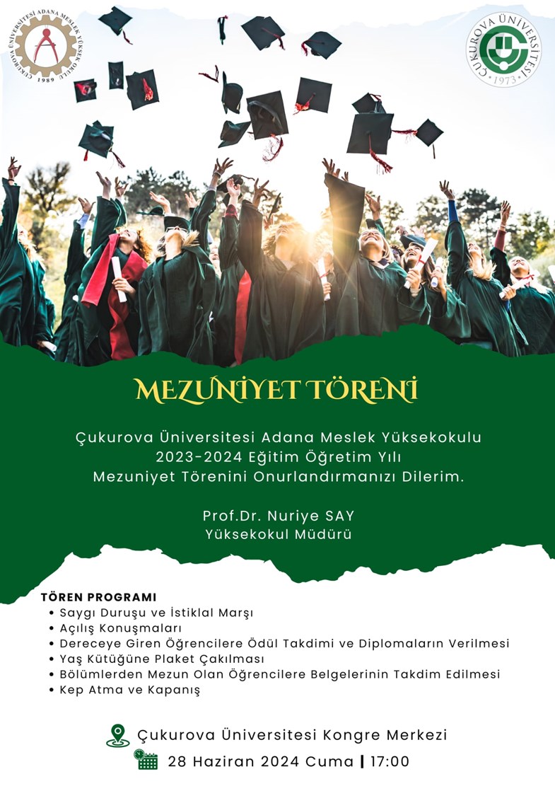 Adana MYO Mezuniyet Töreni