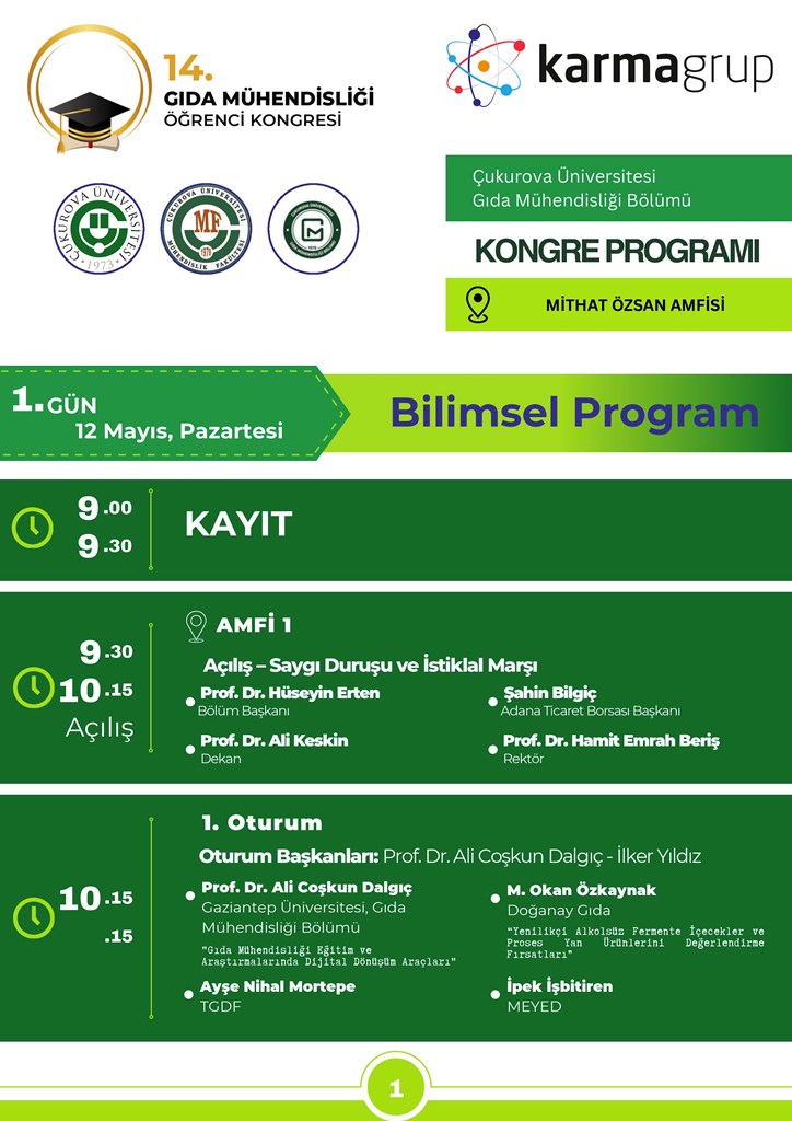 14. Gıda Mühendisliği Öğrenci Kongresi