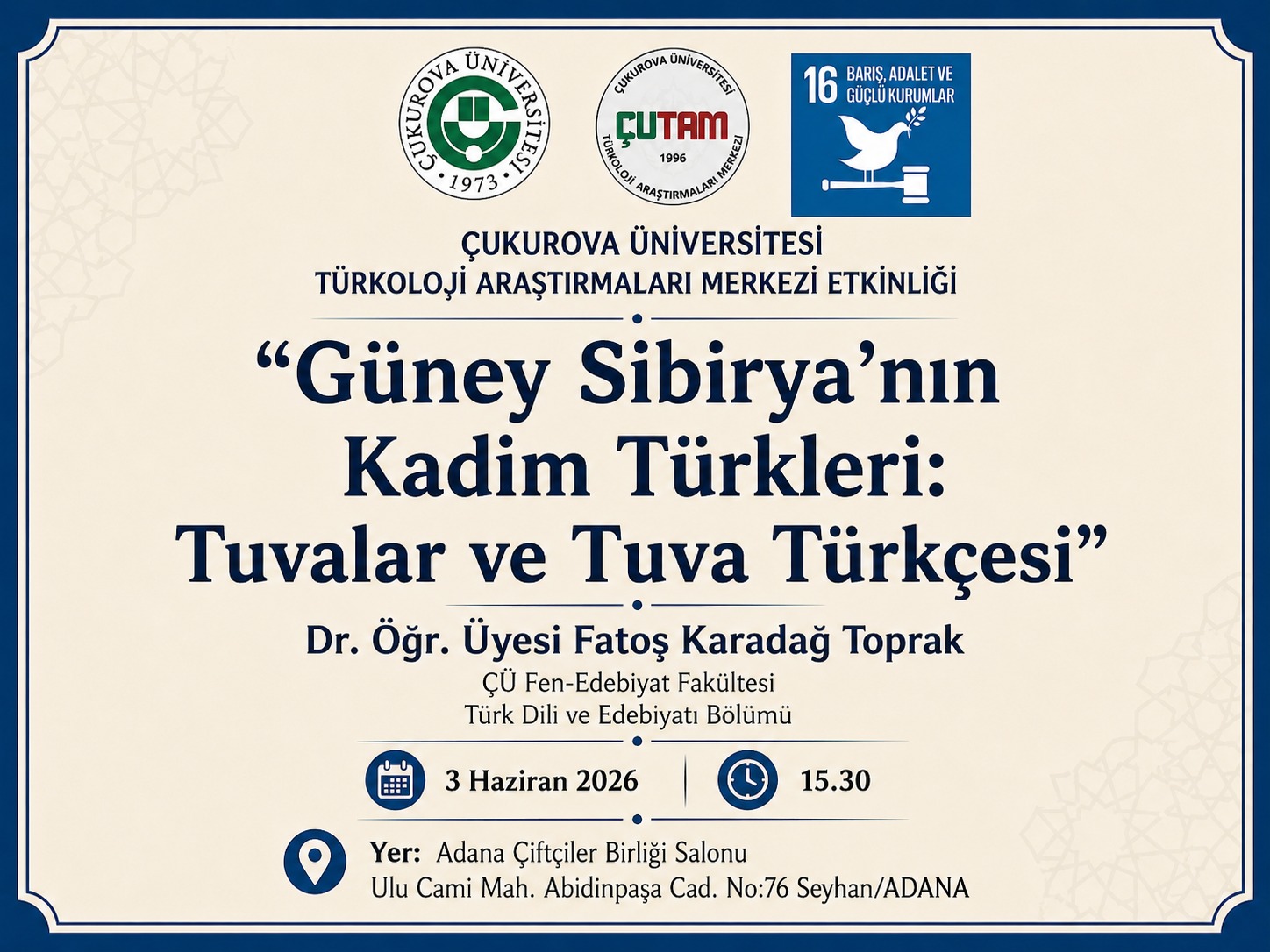 Güney Sibirya'nın Kadim Türkleri: Tuvalar ve Tuva Türkçesi