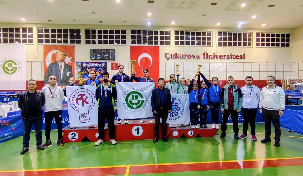  Masa Tenisinde Bölge Şampiyonu Çukurova Üniversitesi Spor Kulübü 