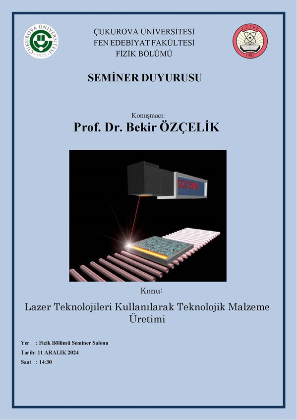 Lazer Teknolojileri Kullanılarak Teknolojik Malzeme Üretimi