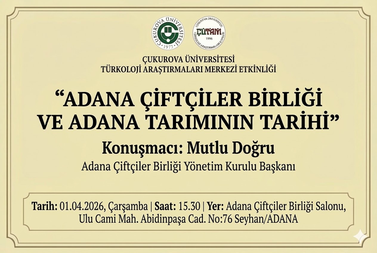 Adana Çiftçiler Birliği ve Adana Tarımının Tarihi