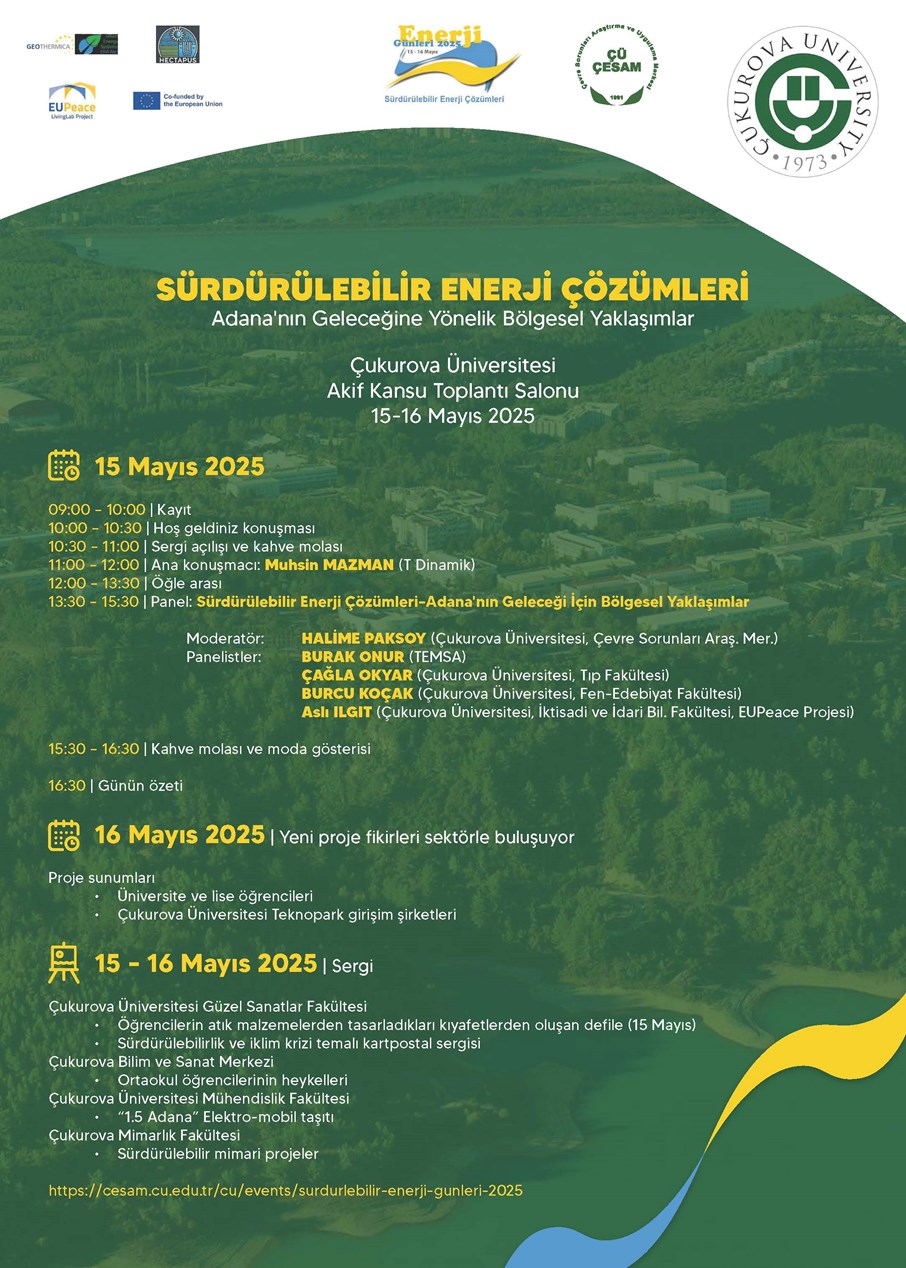 Sürdürülebilir Enerji Çözümleri - Adana'nın Geleceğine Yönelik Bölgesel Yaklaşımlar